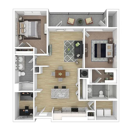 Floor plan C1 w/Den
