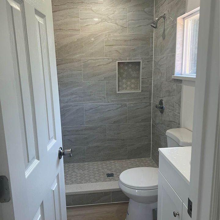 Full bathroom with shower