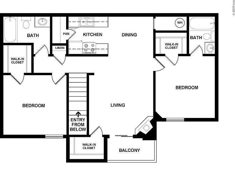B1R: Beds - 2: Baths - 2: SqFt Range - 850 to 850