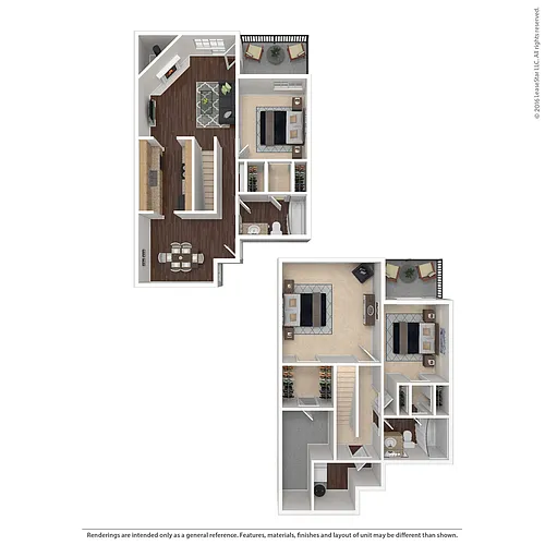 Floor plan Three Bedroom, Two Bathroom To