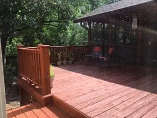 Deck and screened porch