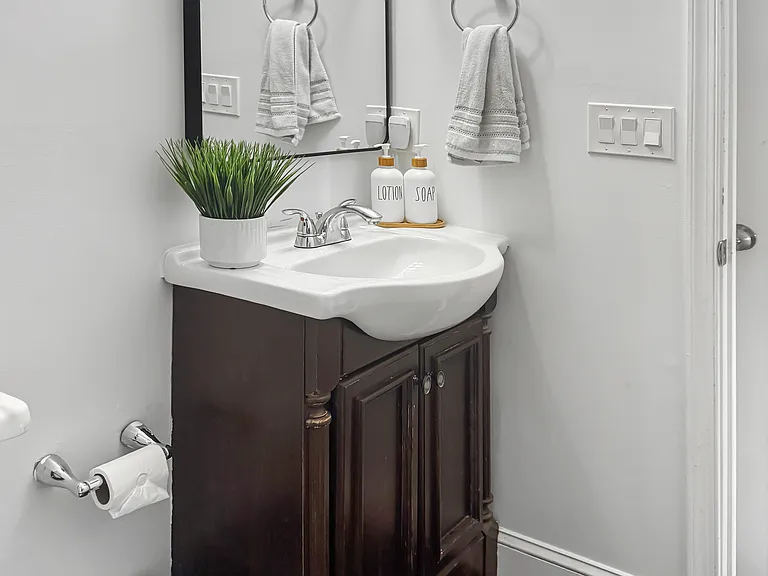 One bathroom