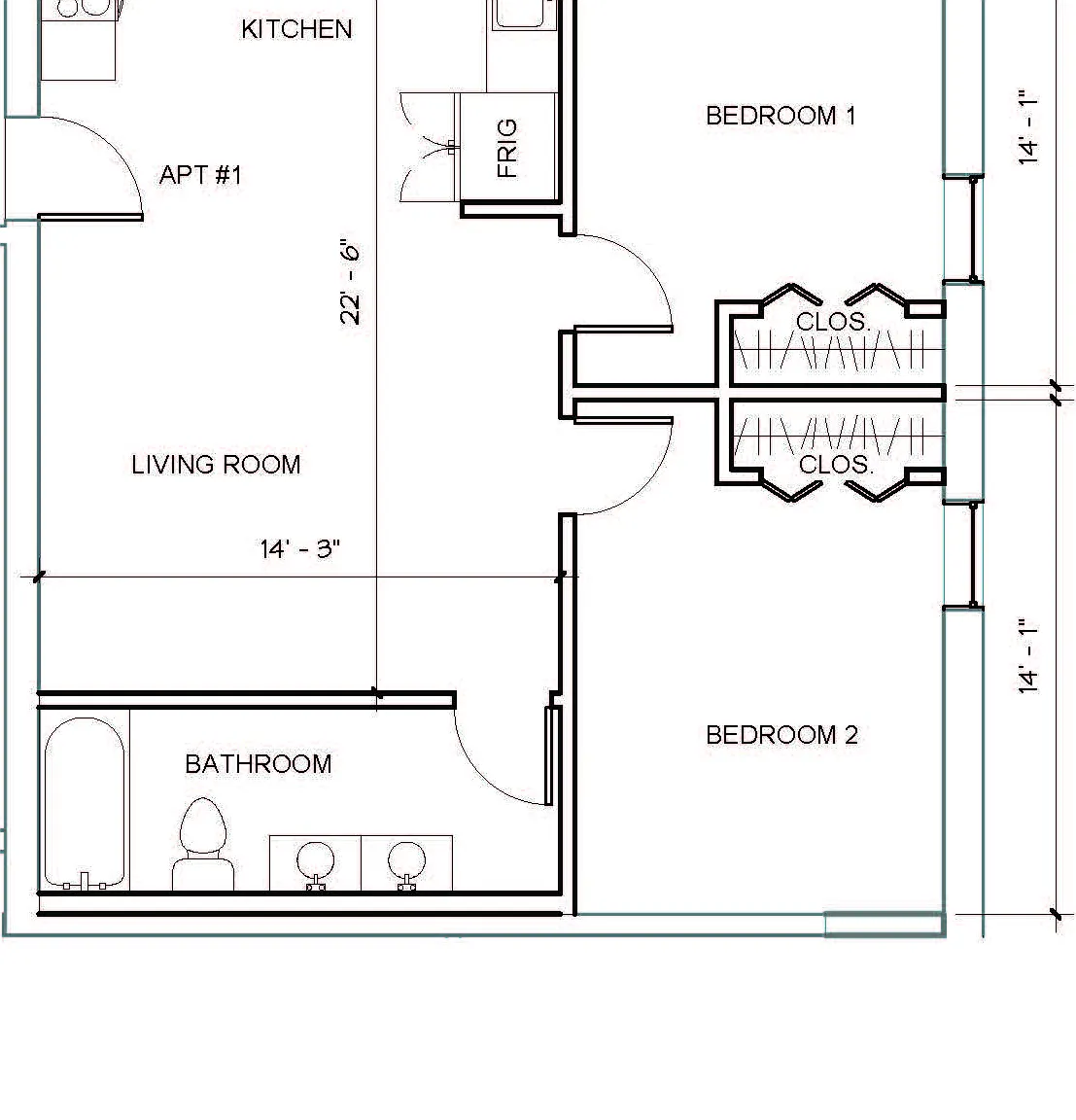 2 bed, 707 sqft, $1,350 — Photo 1