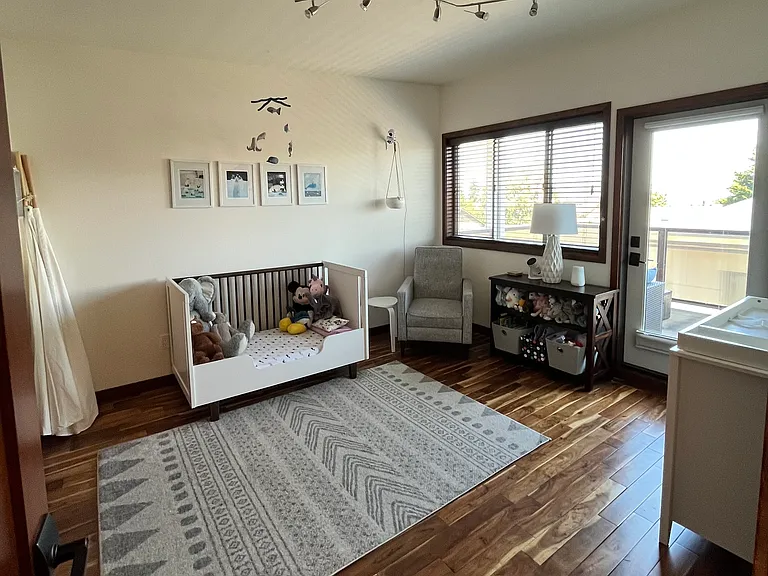 second bedroom on the 3rd floor, access to large deck
