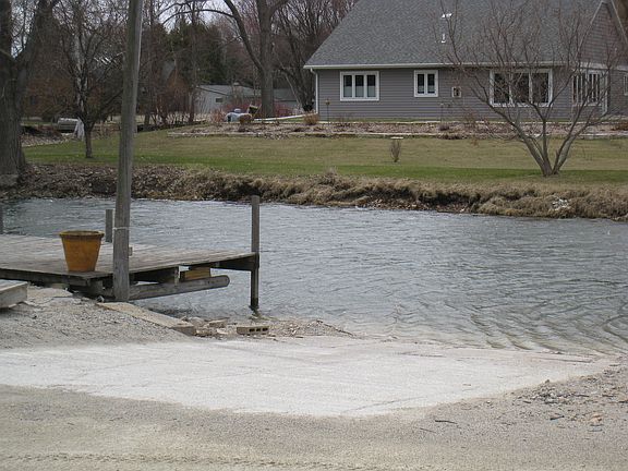 Boat launch area