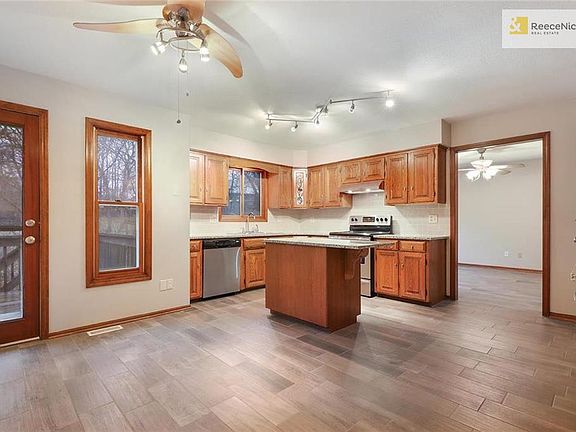 New paint, tile floors, counter tops, backsplash.