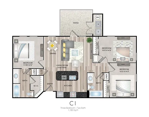 Floor plan C1 - 3X2