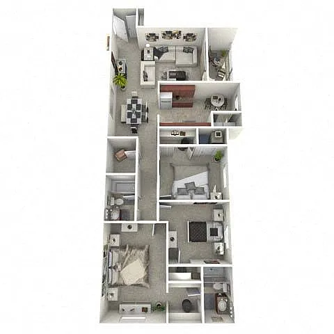 Floor plan Three Bedroom