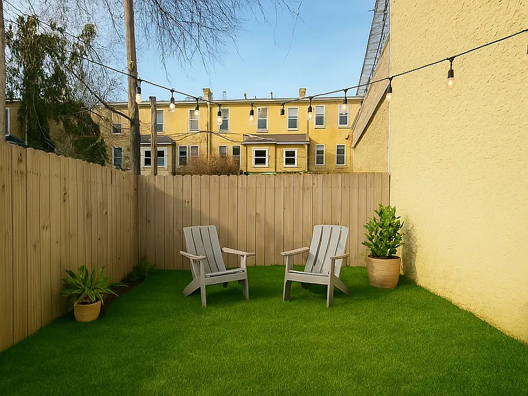 Large fenced-in back yard