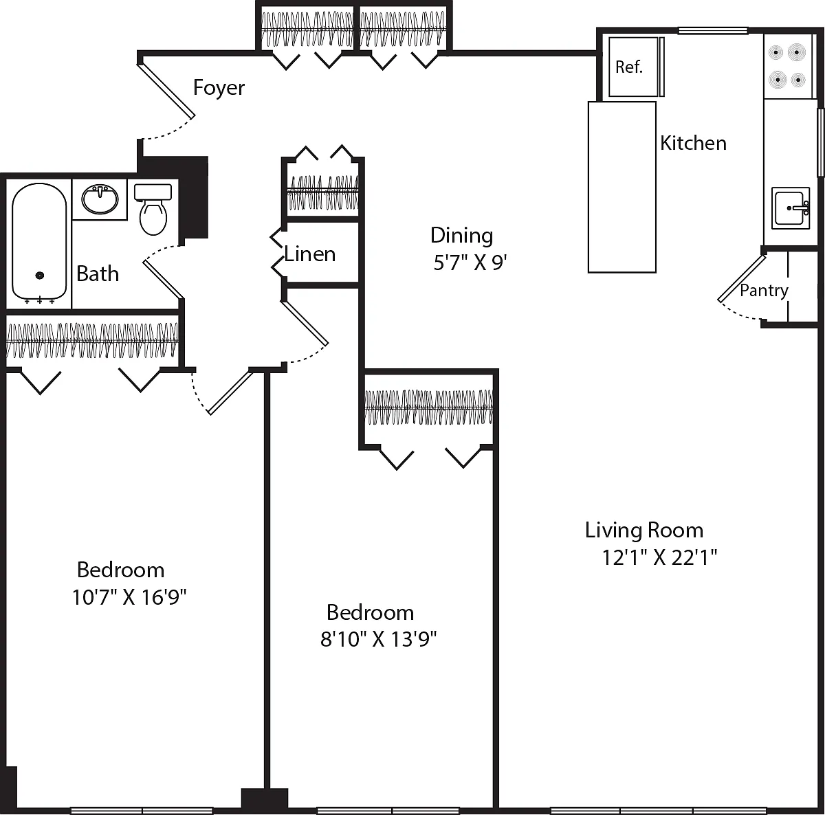 Floor plan The Chilton 2P