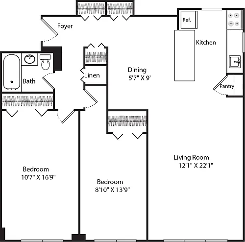 Floor plan The Chilton 2P