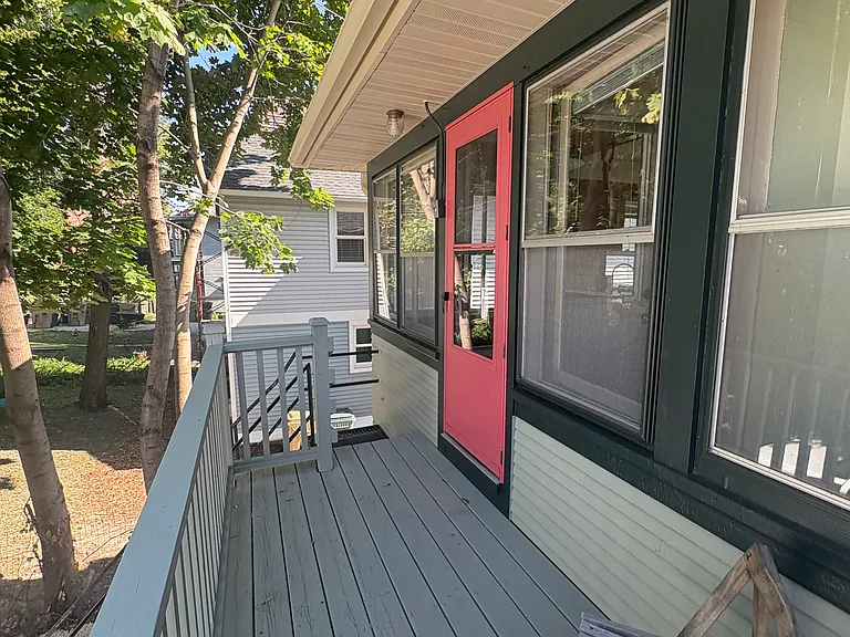 Balcony Leading to Private Entry Though Kitchen/Dining Area