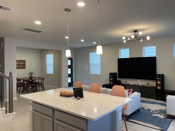 Family room and dinning room