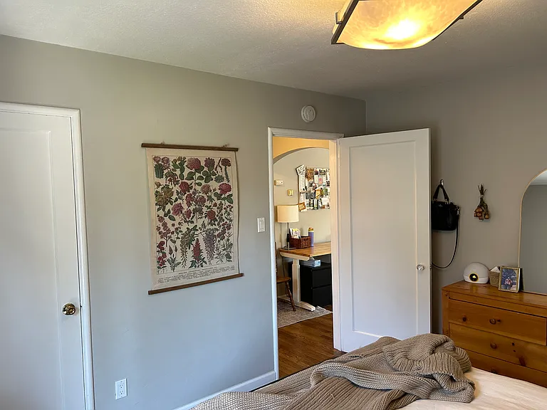 Bedroom looking toward door