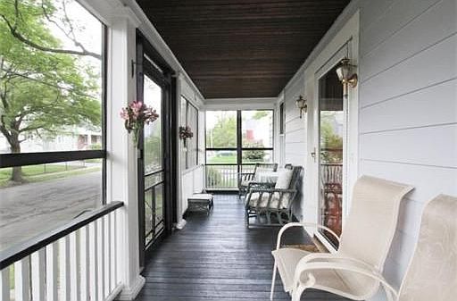 Peaceful screened in  porch