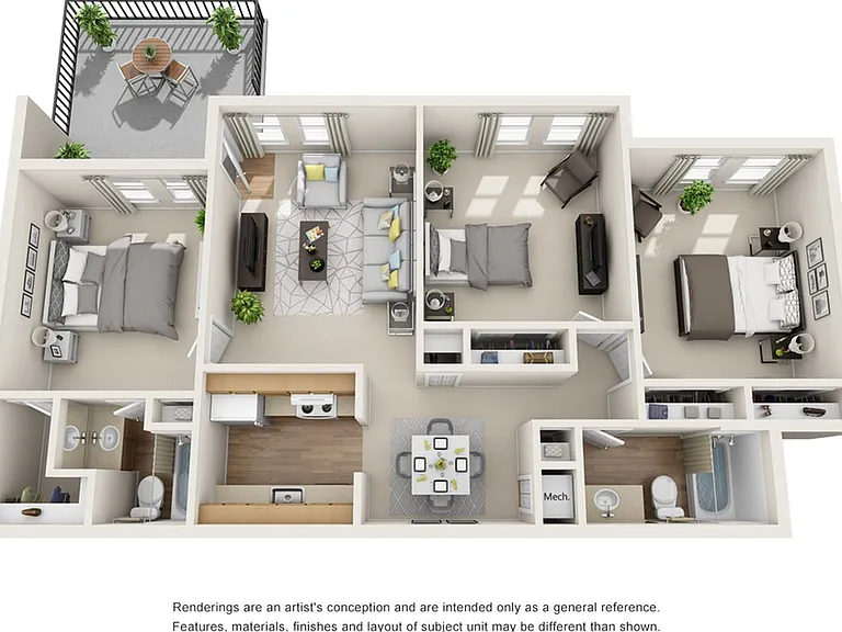3A - 1,131 SQ.FT 3A - 1,131 SQ.FT