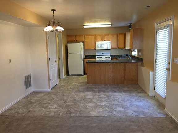 Downstairs kitchen and dining area