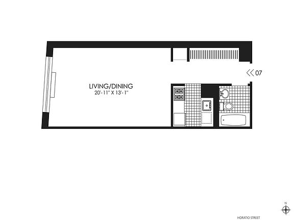 2nd image of 110 Horatio St APT 207