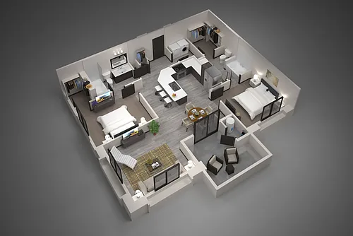Floor plan 2B