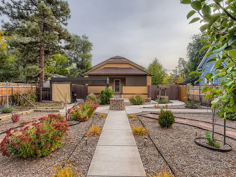 Xeriscaped yard