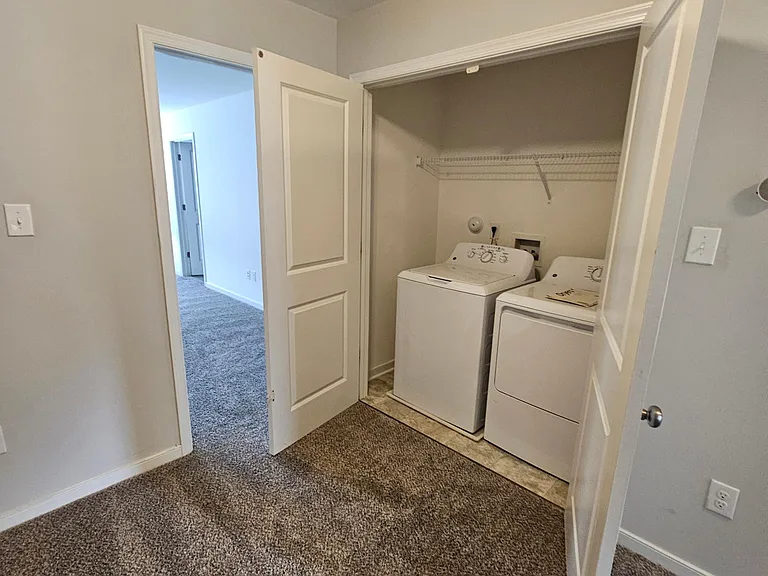 Washer & Dryer, new carpet