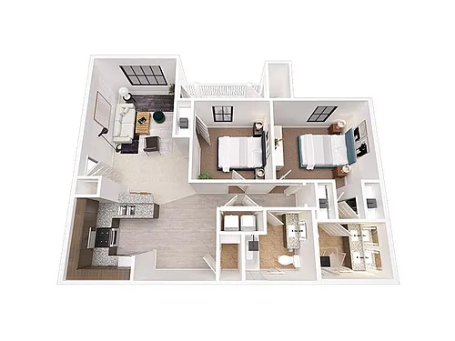Floor plan 2X2-985