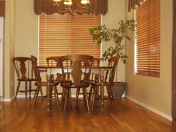 Hickory floors and vaulted ceilings