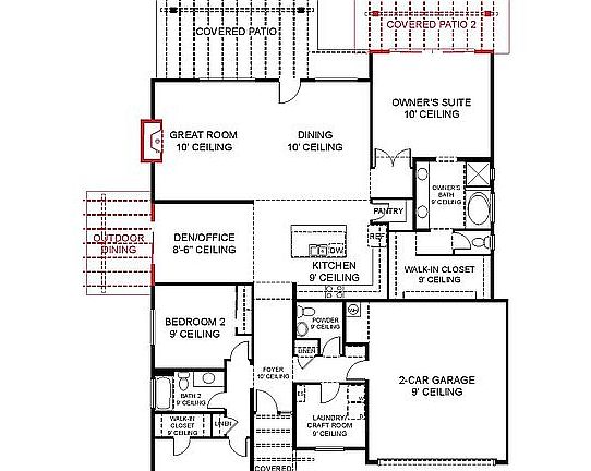 Floorplan shown of home