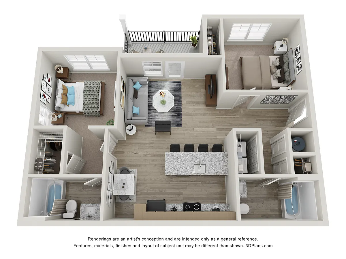Floor plan 2 Bedroom