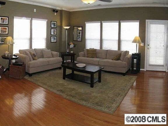 Relax in this spacious living room. Hardwoods on first and second levels.