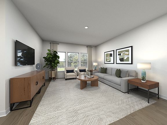 Virtually Staged Living Room