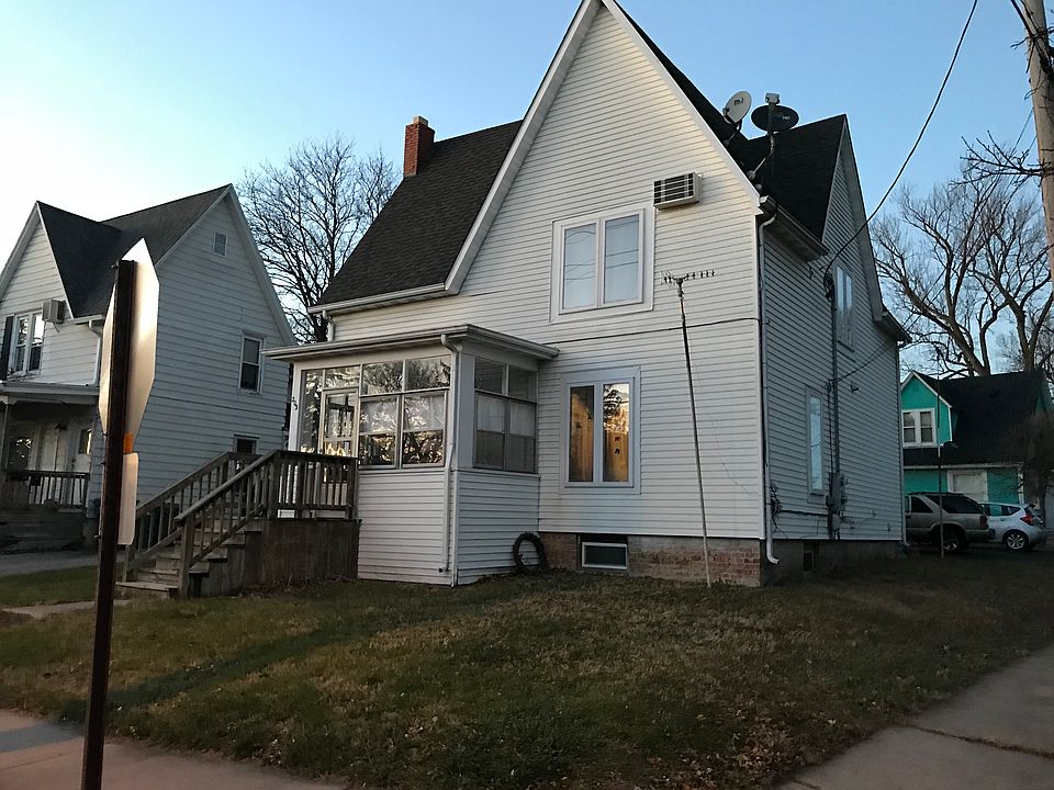 Front porch, 2 doors inside