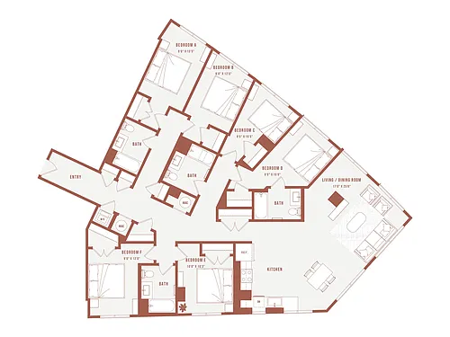 Floor plan Colette Co-Living N1