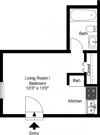 Studio floor plan Studio floor plan