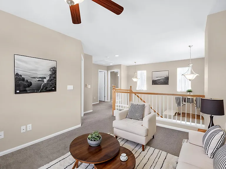 This photo is virtually staged and the home is unfurnished.