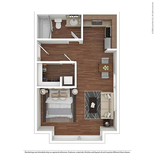 Floor plan One Bedroom