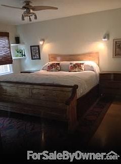 Master bedroom downstairs!