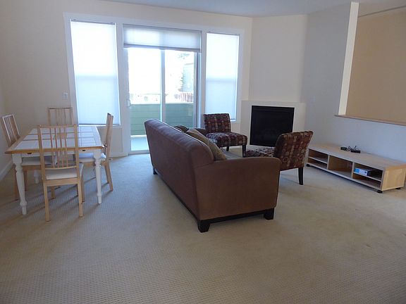 living room with gas fireplace