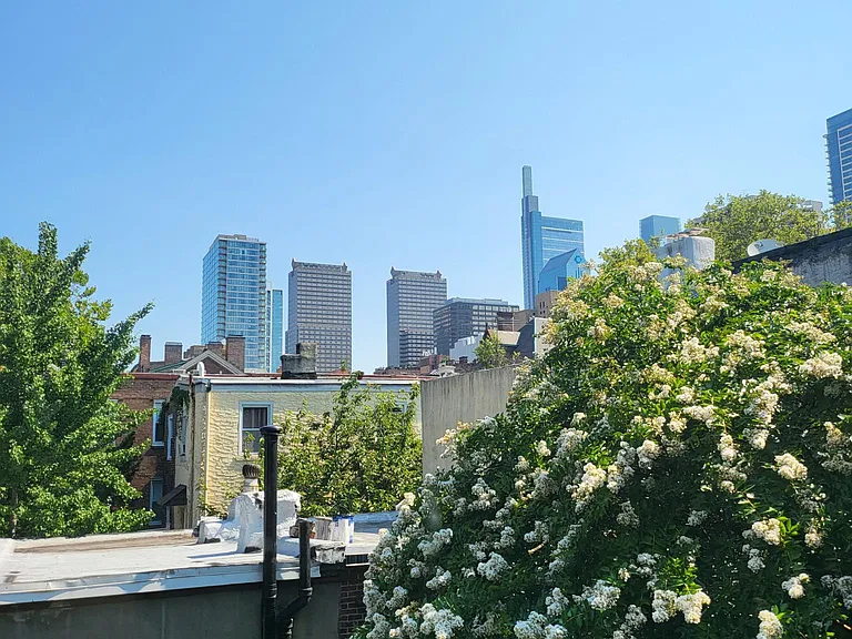 Skyline view from apt kitchen & living room