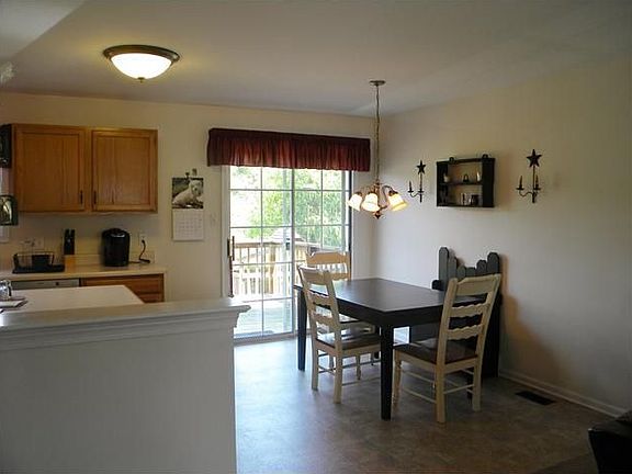 Eat in kitchen with sliders to rear deck