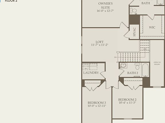 Camelia Floor Plan, Quick Move-in Home, Floor 2