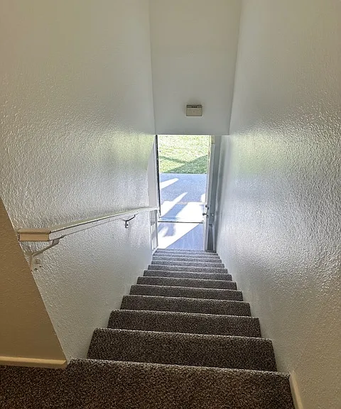 View from the top of stairway
