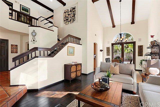 Living and Dining Room Looking toward the Stairs