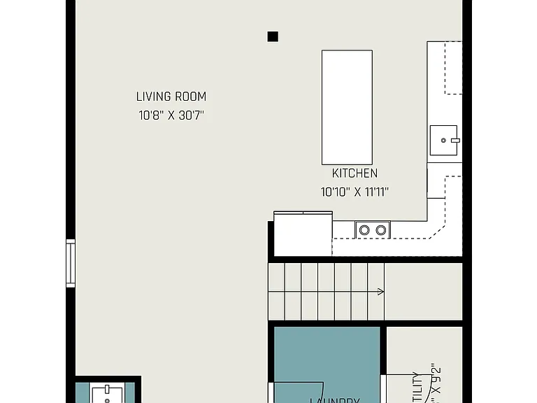 Downstairs floor plan