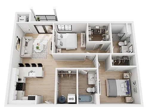 Floor plan 2C - NEW CONSTRUCTION