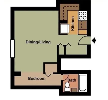 Floor plan Studio