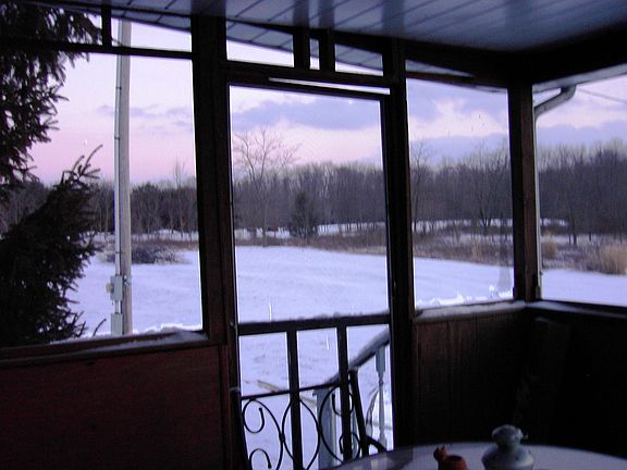 Screen Porch view of 1 acre lot