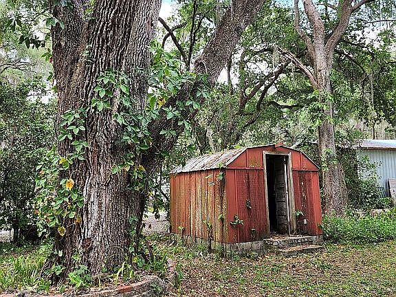 One of the two old sheds