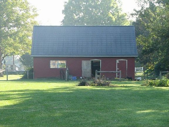 newer  barn with metal roof