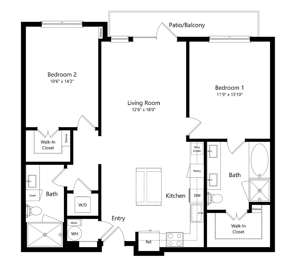 Floor plan Bessie